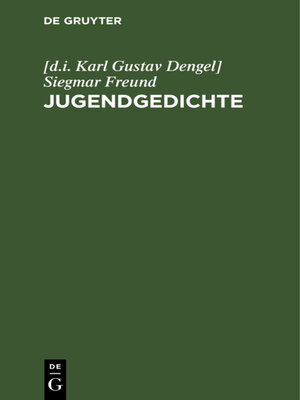 cover image of Jugendgedichte